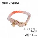 【FOUND MY ANIMAL ファウンドマイアニマル】ロープ・カラー PEACH/ピーチ【 首輪 犬 & 猫 】