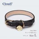 首輪 犬用 革 Cloud7 クラウド7 カラー ティーアガルテン ブラック Lサイズ