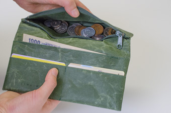 SIWA｜紙和 / 財布とコインケースとペンケース_wallet-pen-中身が見やすい「長財布」