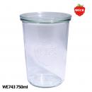 【WECK】 ウェック モールド WE743 キャニスター 750ml L 【ガラス保存容器】