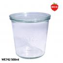 【WECK】 ウェック モールド WE742 キャニスター 500ml L 【ガラス保存容器】
