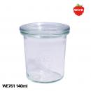 【WECK】 ウェック モールド WE761 キャニスター 140ml S 【ガラス保存容器】