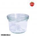 【WECK】 ウェック モールト゛ WE080 キャニスター 80ml S 【ガラス保存容器】