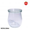 【WECK】 ウェック チューリップ WE762 キャニスター 220ml S 【ガラス保存容器】