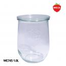 【WECK】 ウェック チューリップ WE745 キャニスター 1.0L L 【ガラス保存容器】