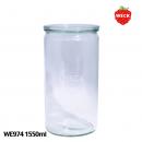 【WECK】 ウェック ストレート WE974 キャニスター 1550ml L 【ガラス保存容器】