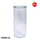 【WECK】 ウェック ストレート WE908 キャニスター  1.0L M 【ガラス保存容器】
