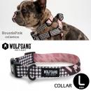 犬 首輪 ウルフギャング WOLFGANG HoundsPink COLLAR  ( L size 首周り:45～66cm )  WOLFGANG MAN & BEAST【クロネコゆうパケット対応】