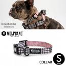 犬 首輪 ウルフギャング WOLFGANG HoundsPink COLLAR  ( S size 首周り:20～30cm )  WOLFGANG MAN & BEAST【クロネコゆうパケット対応】