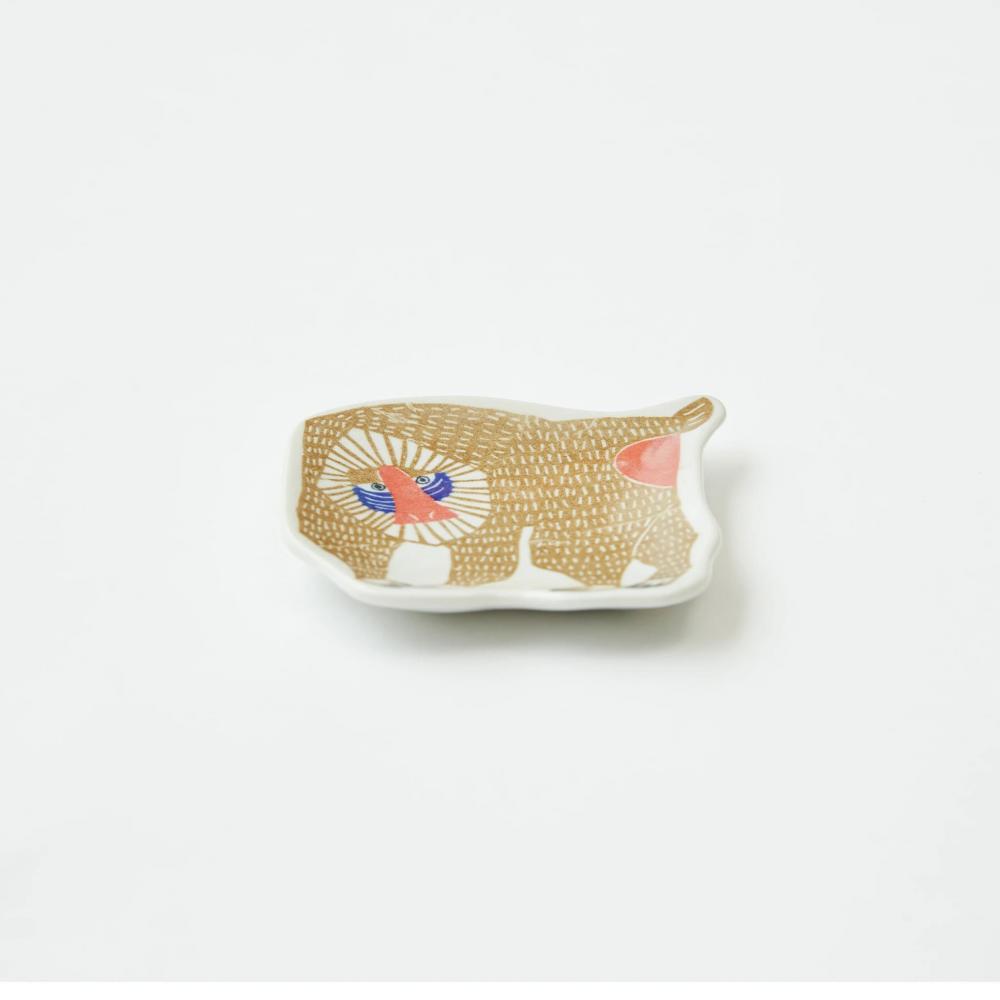 豆皿 マンドリル katakata 9.8cm×9.7cm 印判手皿 【ホーム】 【食器】