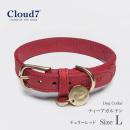 首輪 犬用 革 Cloud7 クラウド7 カラー ティーアガルテン チェリーレッド Lサイズ