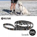 犬 リーシュ ウルフギャング NewMoon Leash(S M L size 全長:122cm 183cm)WOLFGANG MAN & BEAST【ネコポス対応】