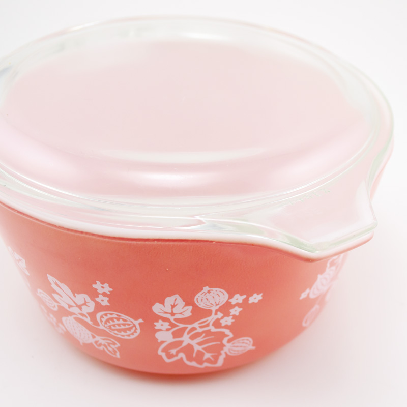 オールドパイレックス　ビンテージ PYREX 　ピンク　キャセロール