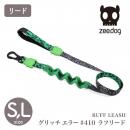 【zee.dog ジードッグ】RUFF LEASH グリッチエラー #410ラフリード Sサイズ Lサイズ ドッグリーシュ ショック吸収 衝撃吸収 リード