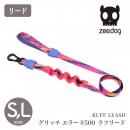 【zee.dog ジードッグ】RUFF LEASH グリッチエラー #500ラフリード Sサイズ Lサイズ ドッグリーシュ ショック吸収 衝撃吸収 リード