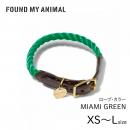 【FOUND MY ANIMAL ファウンドマイアニマル】ロープ・カラー MIAMI GREEN/マイアミグリーン【 首輪 犬 & 猫 】