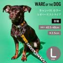 WARE OF THE DOG キャンバス カラー レオパード/ストライプ Lサイズ