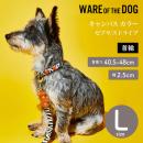 WARE OF THE DOG キャンバス カラー ゼブラ/ストライプ Lサイズ