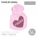 【FOUND MY ANIMAL ファウンドマイアニマル】ビックフルハート フーディ PINK + MAUVE ピンク+モーヴ S L サイズ【ネコポス対応】