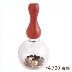 OY Grip with Globe Bottle - トイグリップ / 朱拭き漆仕上げ モクネジ×輪島キリモト